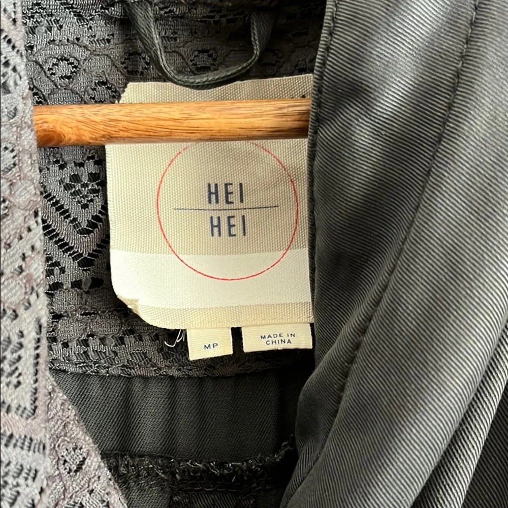 Anthropolgie Blue Jacket with Patterned Lining - Picture 2 of 7